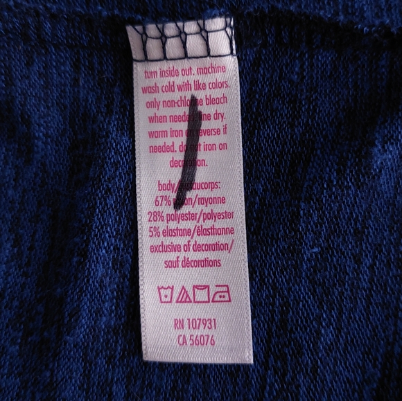 Justice - Royal Blue Cardigan Sweater Jacket - Picture 4 of 4